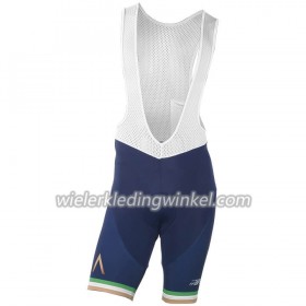 Fietsbroek Kort met Bretels 2018-2019 Aqua Blue Sport Iers kampioenschap